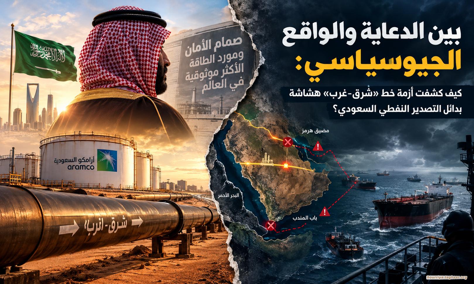بين الدعاية والواقع الجيوسياسي: كيف كشفت أزمة خط «شرق-غرب» هشاشة بدائل التصدير النفطي السعودي؟